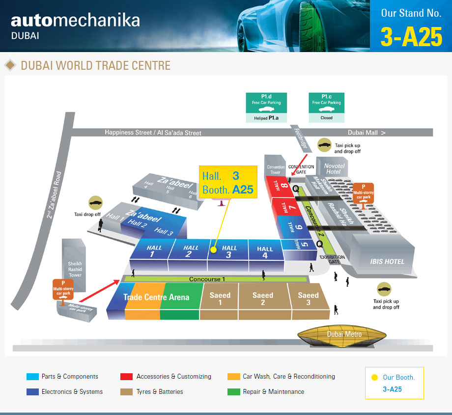 Miral Auto Camp Corp - Automechanika 2018 - Stand No. 3-A25