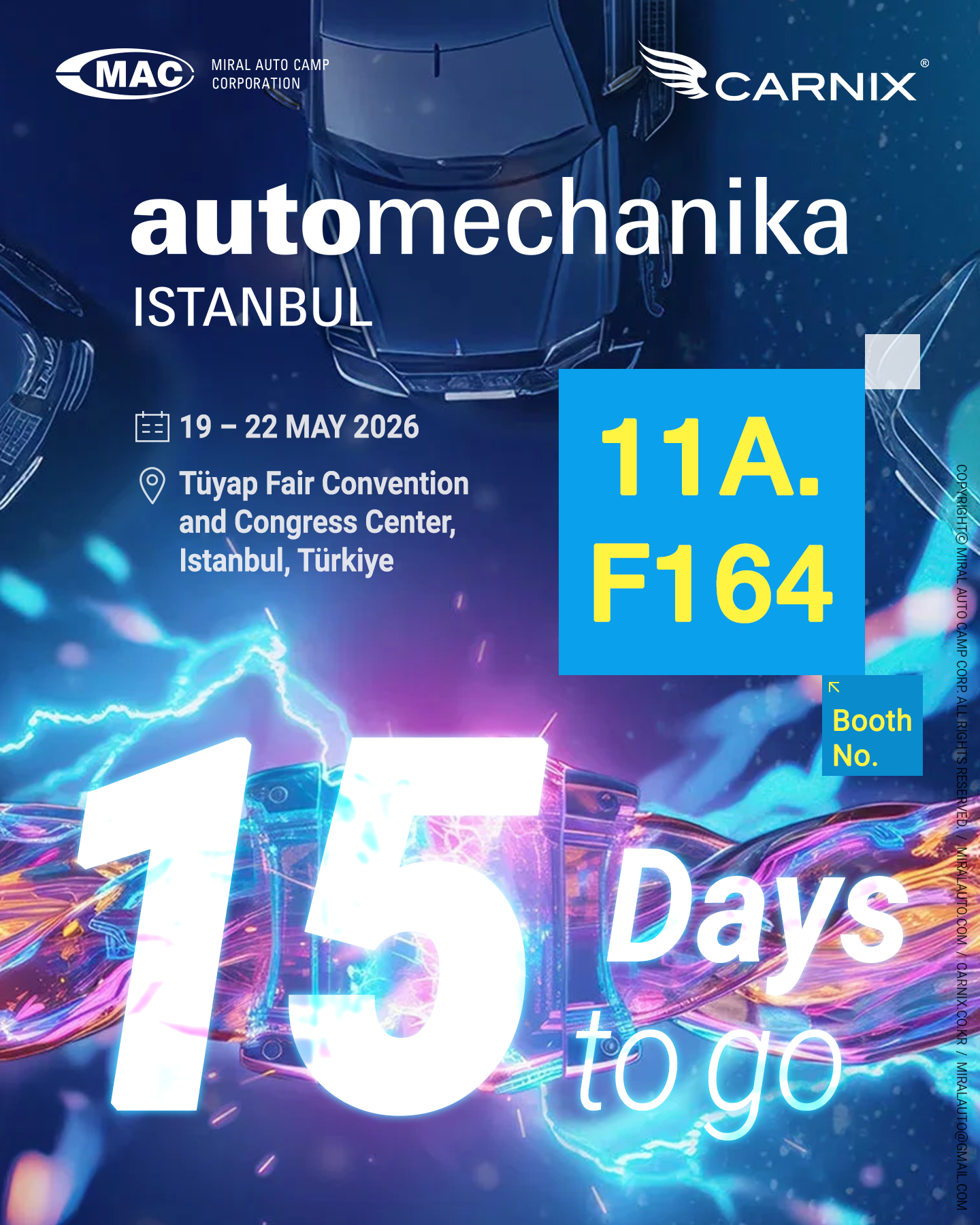 Invitation from Miral Auto Camp - Automechanika Istanbul