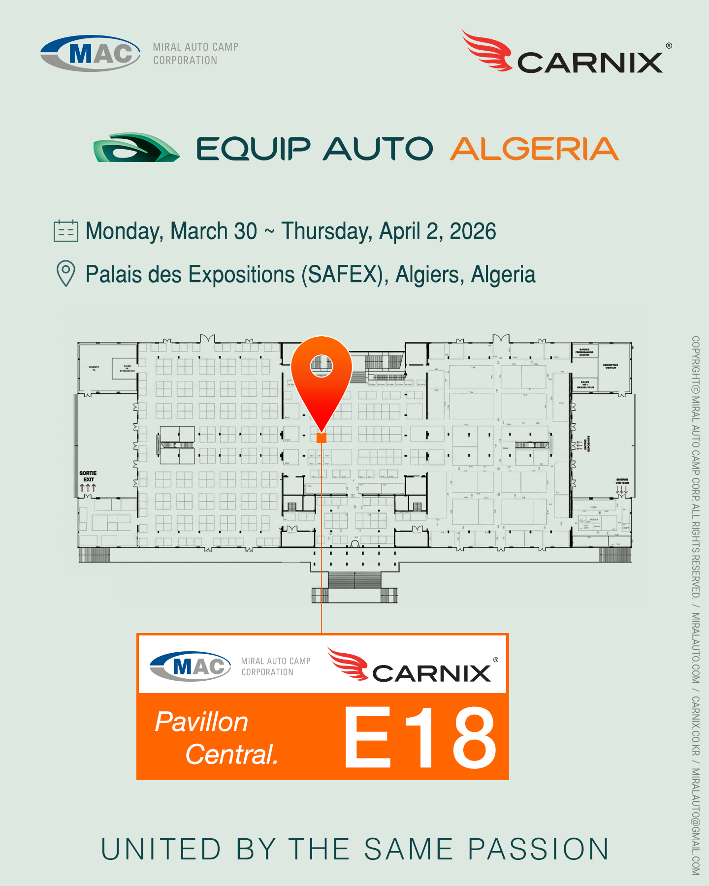 [INVITATION from Miral Auto Camp] Equip Auto Algeria 2026